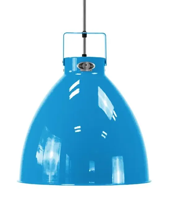 Large Pendant Light Adjustable - Blue, Aluminium