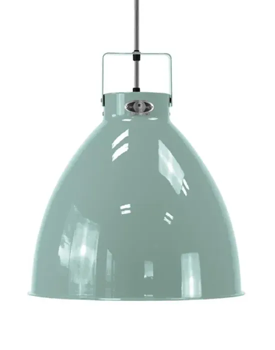 Large Pendant Light Adjustable - Green, Aluminium