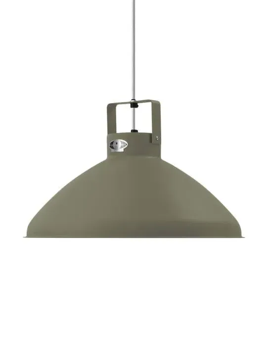 Large Pendant Light Adjustable - Olive, Metal