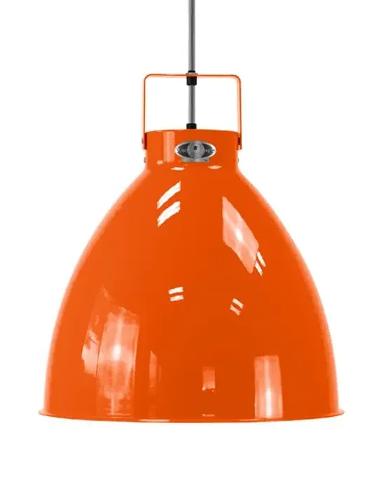 Large Pendant Light Adjustable - Orange, Aluminium image