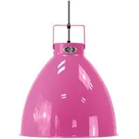 Large Pendant Light Adjustable - Pink, Aluminium