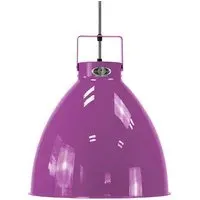 Large Pendant Light Adjustable - Purple, Aluminium