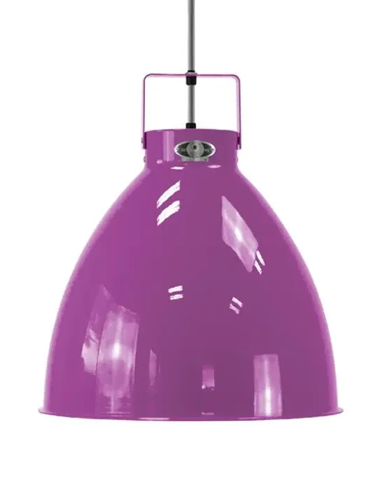 Large Pendant Light Adjustable - Purple, Aluminium