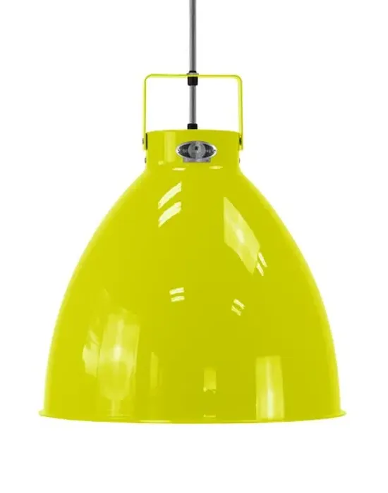 Large Pendant Light Adjustable - Yellow, Aluminium