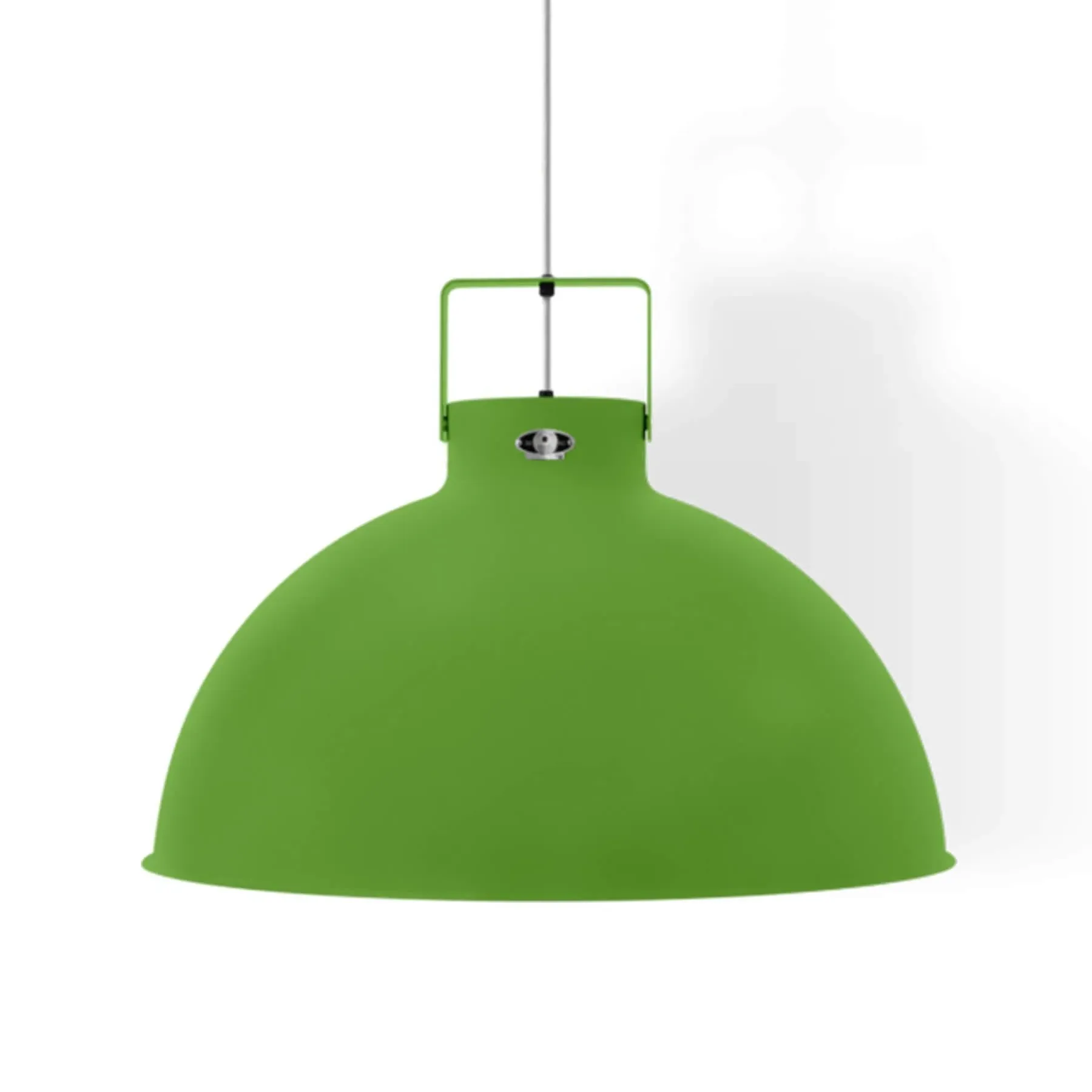 Large Pendant Light - Apple Green, Aluminium