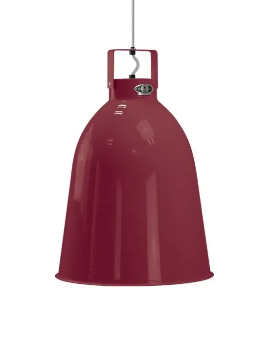 Large Pendant Light - Burgundy, Aluminium