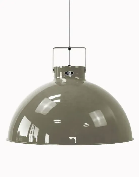 Large Pendant Light - Burgundy, Aluminium