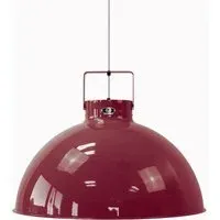 Large Pendant Light - Burgundy, Aluminium