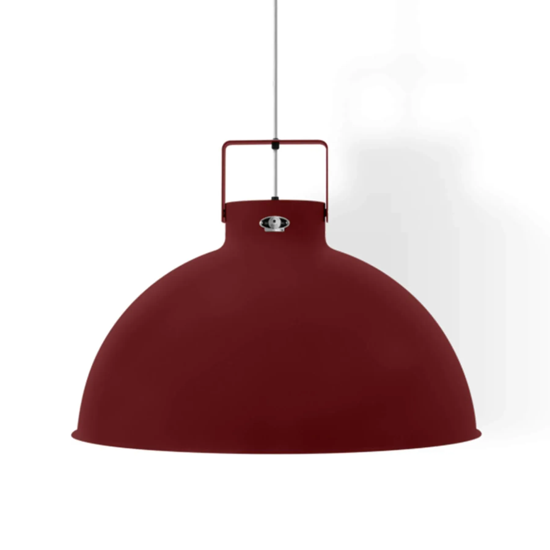 Large Pendant Light - Burgundy, Aluminium