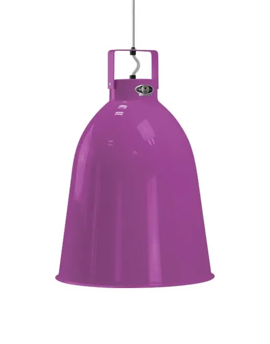 Large Pendant Light Industrial Style - Violet