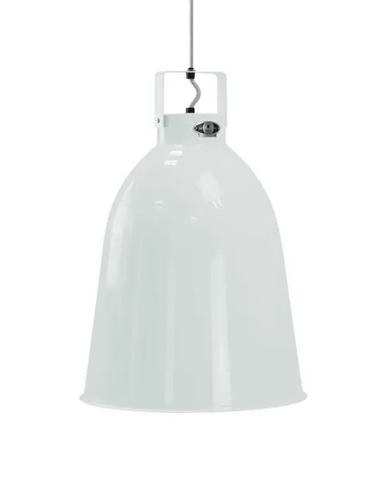 Large Pendant Light Industrial - White, Aluminium