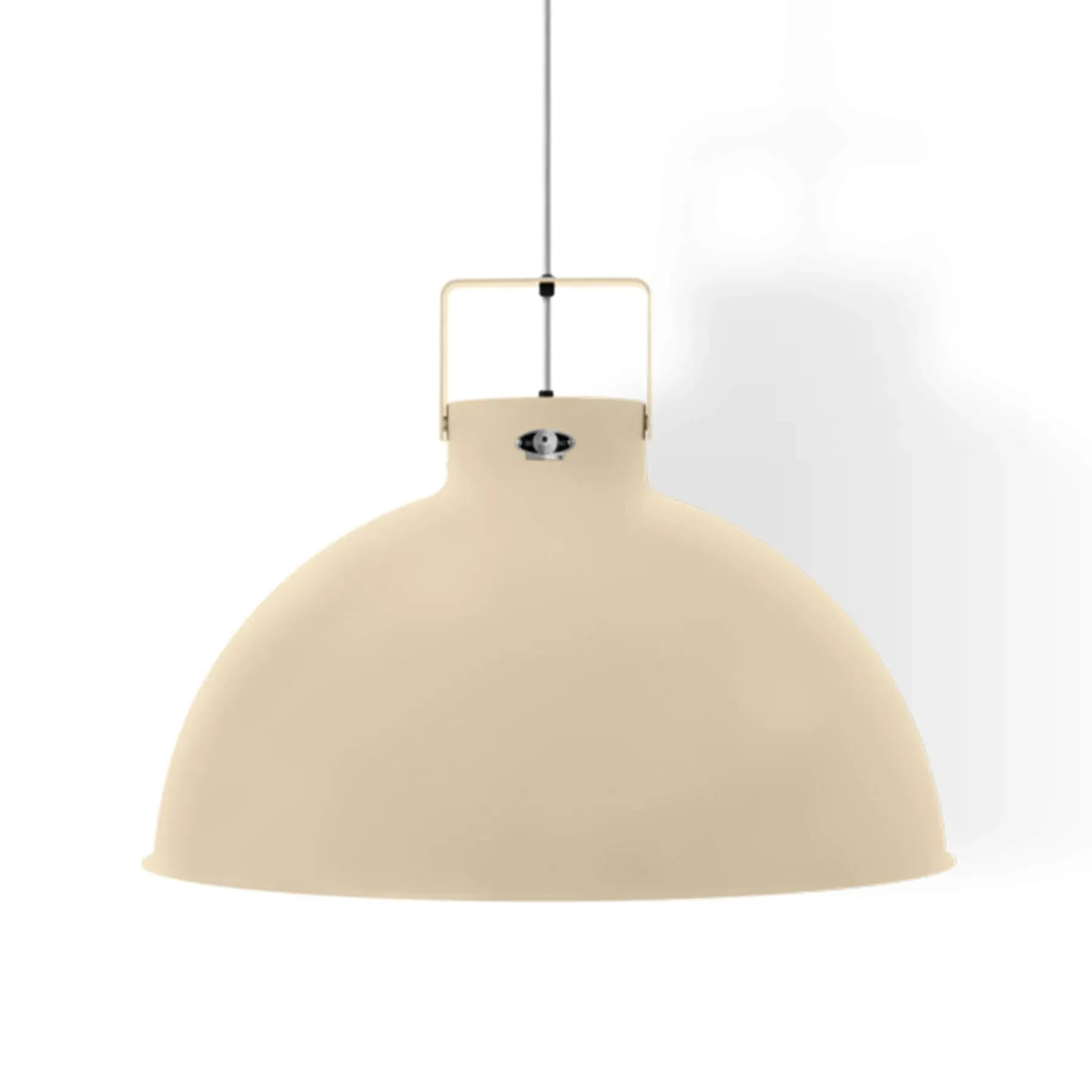 Large Pendant Light - Ivory, Aluminium