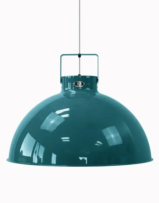 Large Pendant Light - Ocean Blue, Aluminium