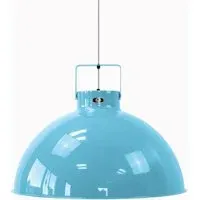 Large Pendant Light - Pastel Blue, Aluminium