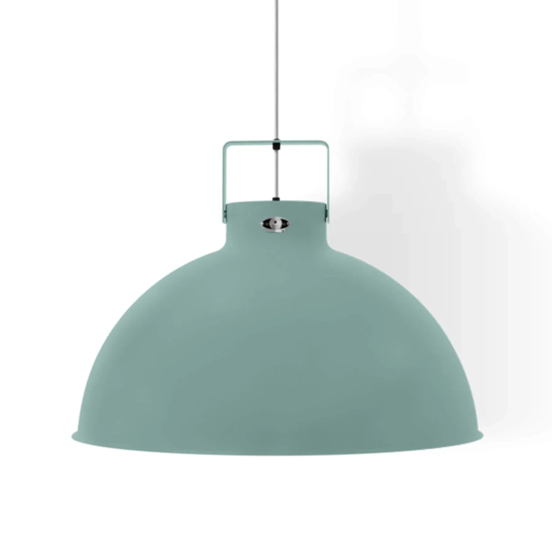 Large Pendant Light - Vespa Green, Aluminium