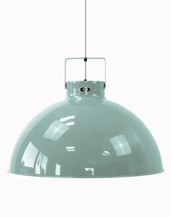 Large Pendant Light - Vespa Green, Aluminium
