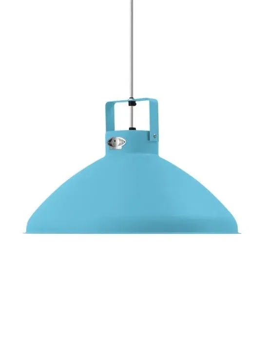 Large Pendant Light with Adjustable Shade - Blue
