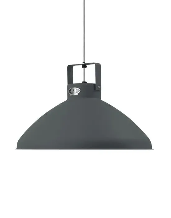 Large Pendant Light with Adjustable Shade - Grey