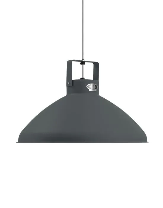 Large Pendant Light with Adjustable Shade - Grey