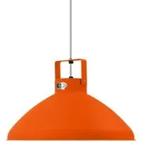 Large Pendant Light with Adjustable Shade - Orange