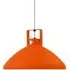 Large Pendant Light with Adjustable Shade - Orange