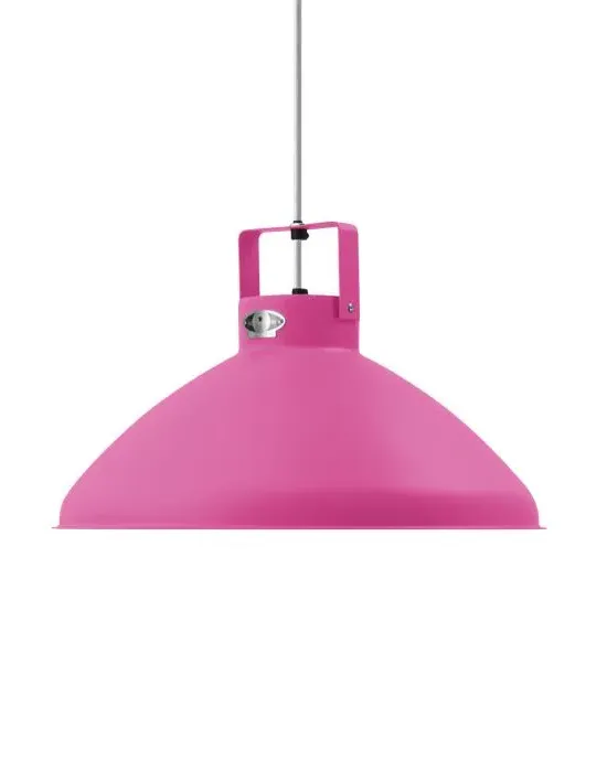 Large Pendant Light with Adjustable Shade - Pink