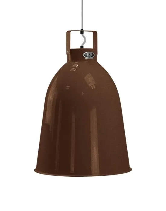 Large Pendant Light with Bell Shade - Copper, Aluminium