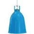 Large Pendant Light with Bell Shade - Light Blue, Aluminium