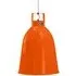 Large Pendant Light with Dimmer - Orange, Aluminium