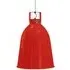 Large Pendant Light with Dimmer - Red, Aluminium