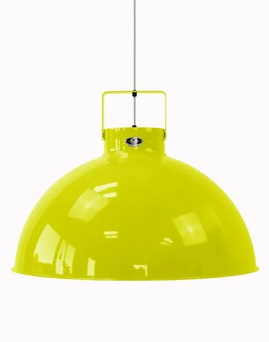 Large Pendant Light - Yellow Sulphur, Aluminium
