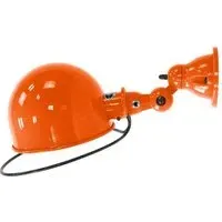 Loft Large Flush Wall Light - Orange, Gloss