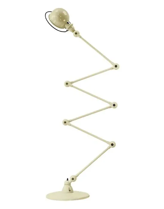 Loft Six Arm Floor Lamp - Ivory, Gloss image