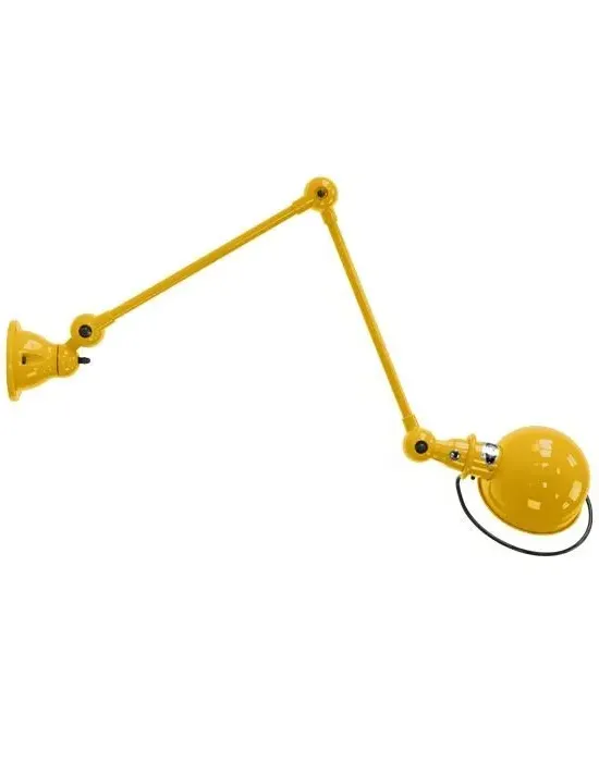 Loft Two Arm Wall Light - Mustard, Gloss