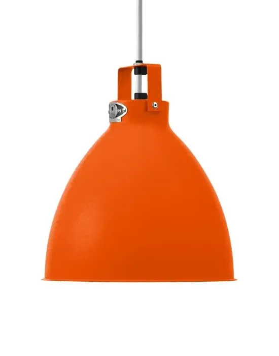 Medium Pendant Light Adjustable - Orange, Aluminium
