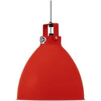 Medium Pendant Light Adjustable - Red, Aluminium