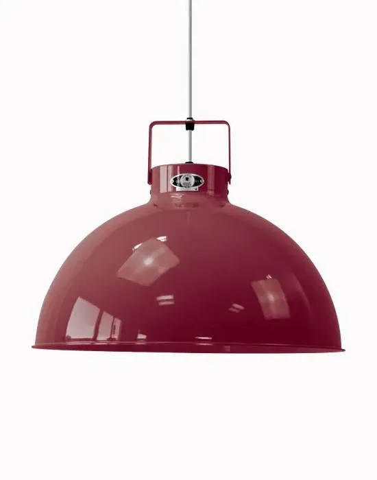 Medium Pendant Light - Burgundy, Aluminium