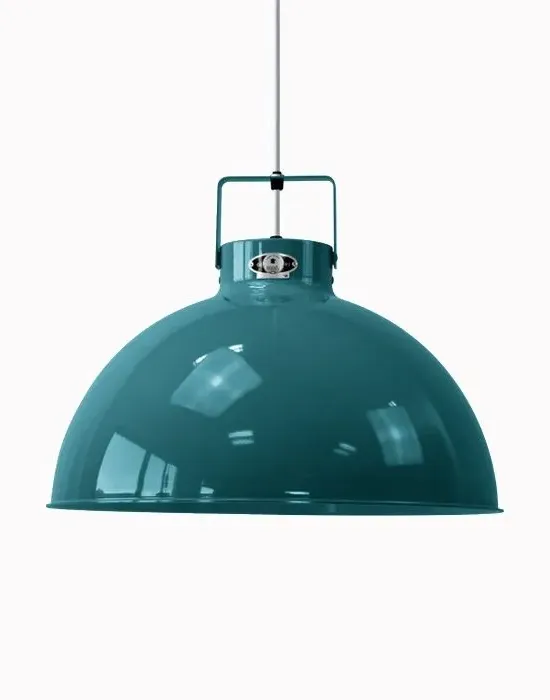 Medium Pendant Light - Ocean Blue, Aluminium