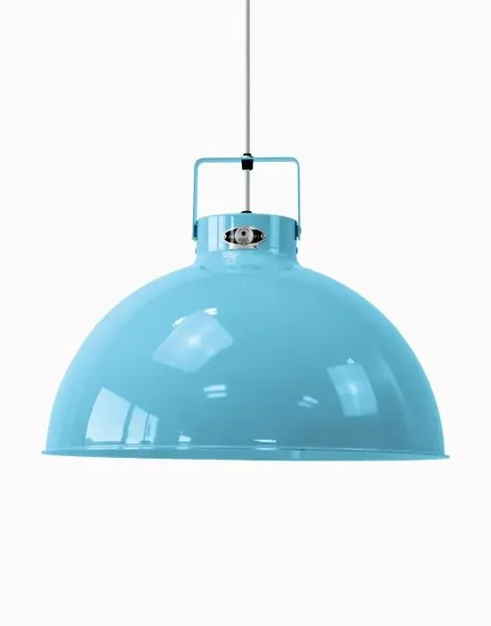 Medium Pendant Light - Pastel Blue, Aluminium