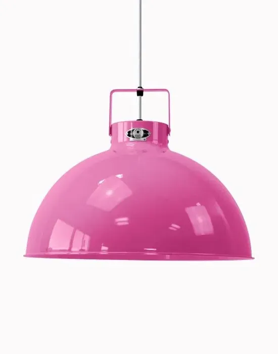 Medium Pendant Light - Pink, Aluminium