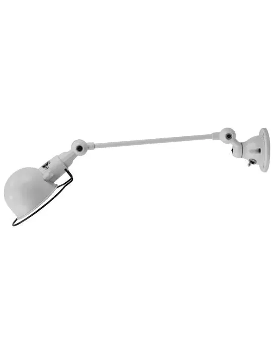 One Arm Adjustable Wall Light - Silver Grey