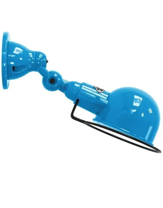 Signal Flush Wall Light - Light Blue, Gloss