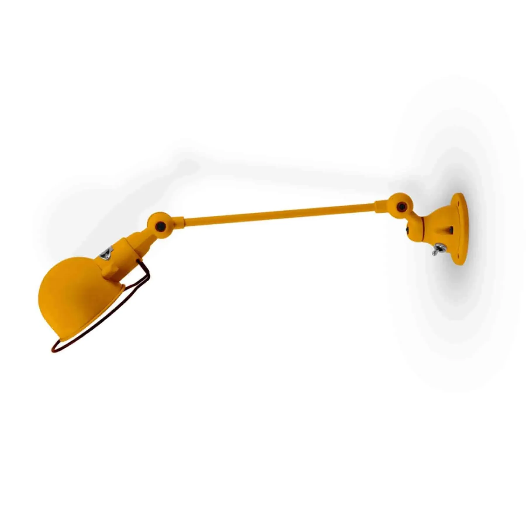 Signal One Arm Adjustable Wall Light - Mustard, Aluminium
