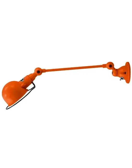 Signal One Arm Adjustable Wall Light - Orange, Gloss image