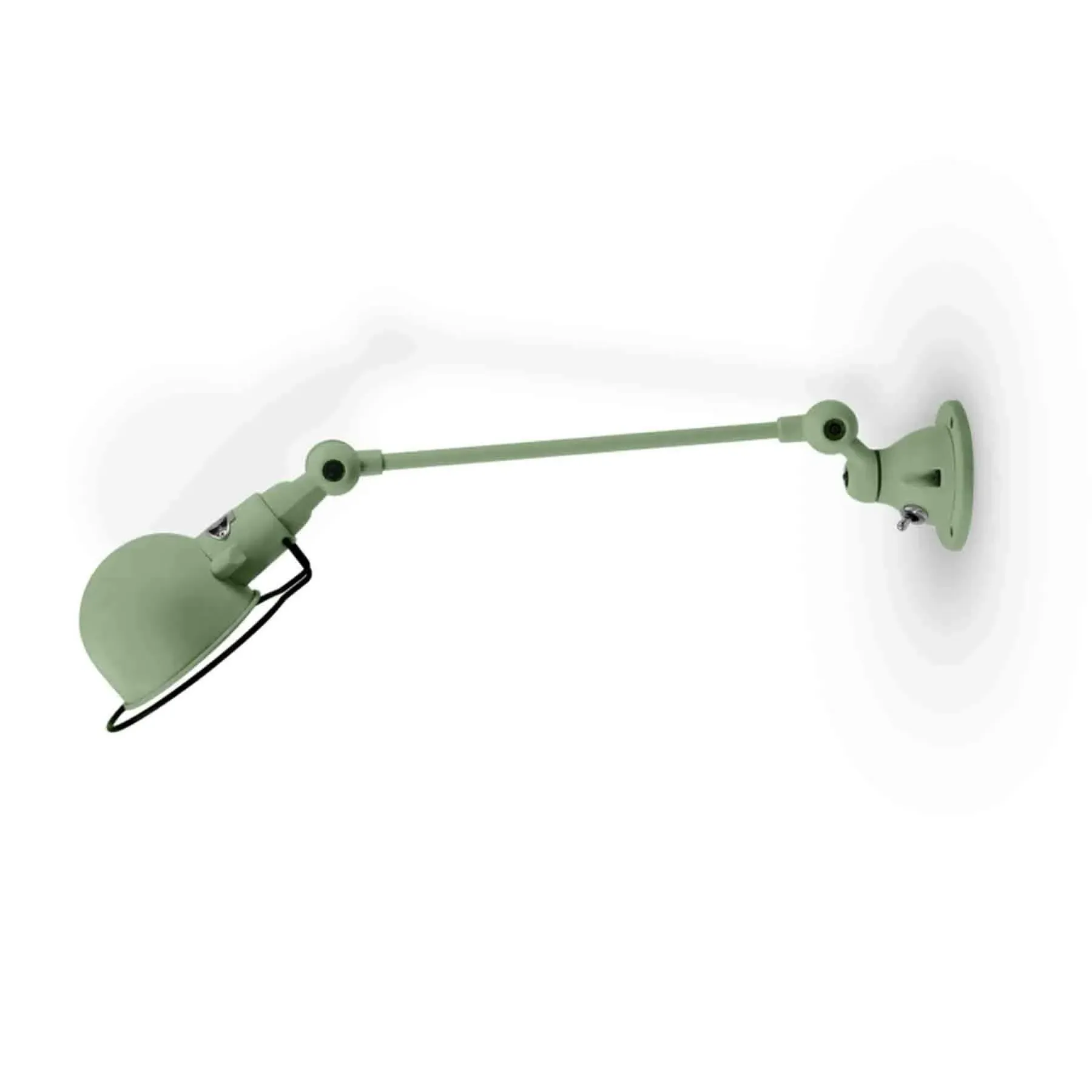 Signal One Arm Adjustable Wall Light - Water Green, Aluminium