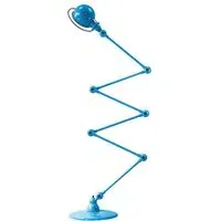Six Arm Floor Lamp - Light Blue, Aluminium