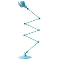 Six Arm Floor Lamp - Pastel Blue, Aluminium