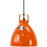 Small Augustin Pendant Light - Orange, Aluminium