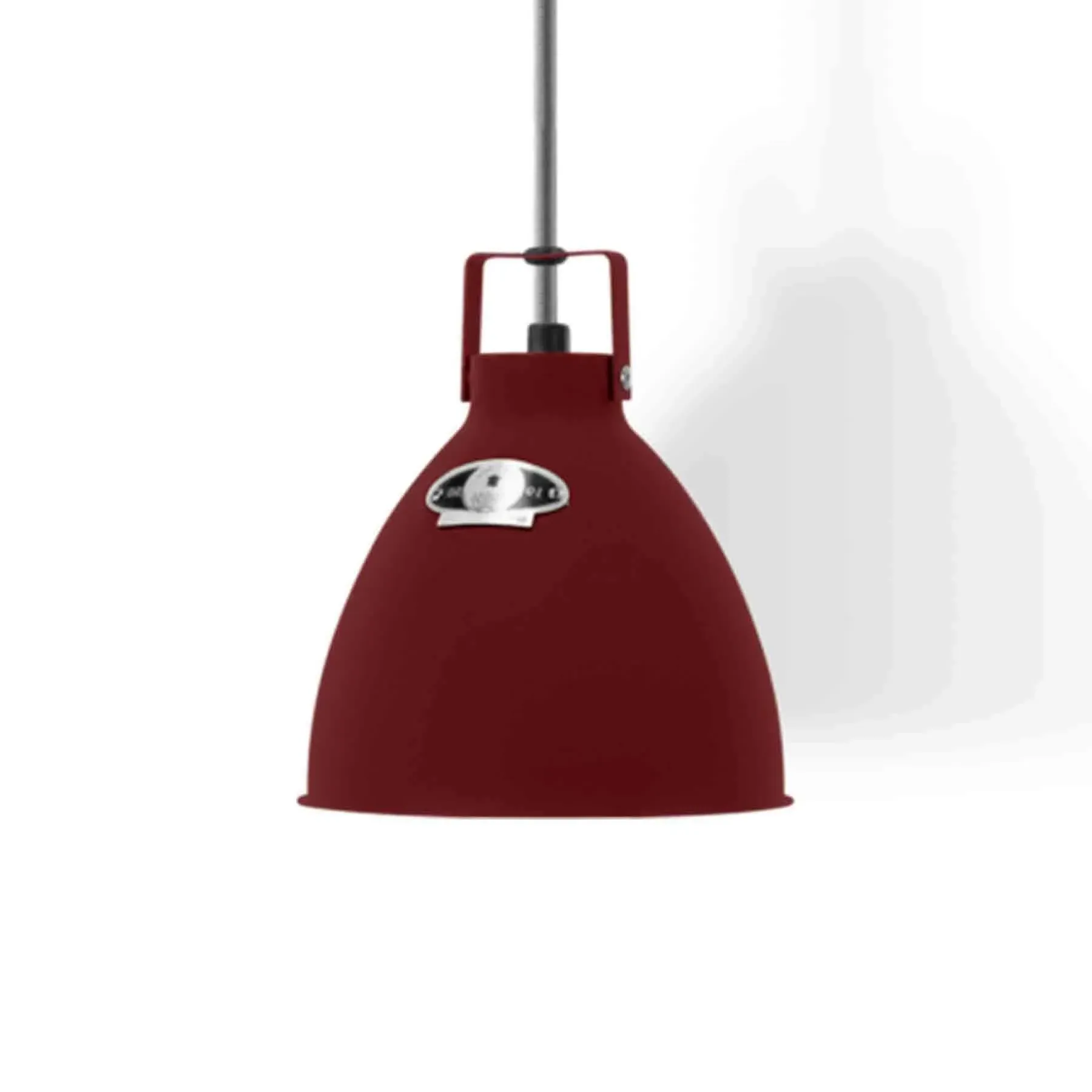 Small Pendant Light Adjustable - Burgundy, Aluminium image