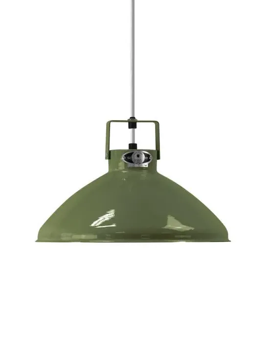 Small Pendant Light Adjustable - Olive, Aluminum